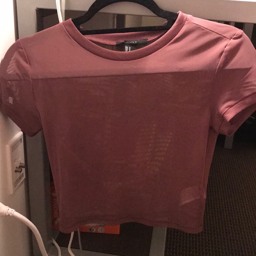 Forever 21 Mesh Crop Top